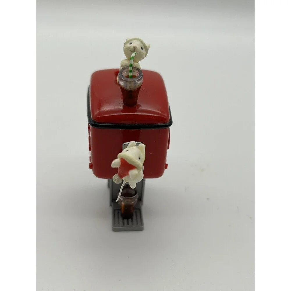 COCA-COLA 1990 Enesco CHRISTMAS ORNAMENT HAPPY MICE HAVE A COKE AND A SMILE Vtg